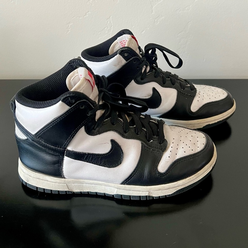 Nike Dunk High Panda Black & White High-Top Sneakers, Youth Size 5, Women’s 6.5